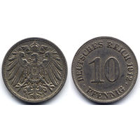 10 пфеннигов 1912 E, Германия, Мюльденхюттен