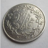 Египет 5 киршей 1909 , серебро   .31-379