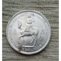 Werty71 Великобритания 5 шиллингов 1 крона 1953 Коронация Королевы Елизаветы 2