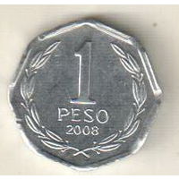 Чили 1 песо 2008
