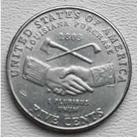 США 5 центов 2004 Р, Покупка Луизианы.