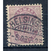 Дания - 1901/02г. - герб, 15 Ore - 1 марка - гашёная. Без МЦ!