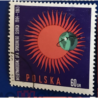 Польша 1965 Космос Земля Солнце
