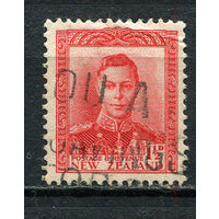 Новая Зеландия - 1938/1947 - Король Георг VI 1 1/2Р - [Mi.241] - 1 марка. Гашеная.  (LOT FB19)-T10P32