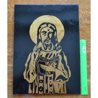 Картина "Иисус", размер 31,5 на 43,2 см, СССР.