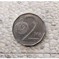 2 кроны 1995 года Чехия. Чешская Республика.