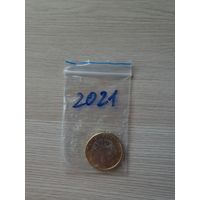1 евро Сан Марино 2021 UNC