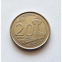 Сингапур 20 центов, 2013