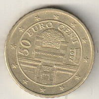 Австрия 50 евроцент 2002