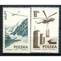 Польша - 1976г. - Современная авиация - полная серия, MNH [Mi 2437-2438] - 2 марки
