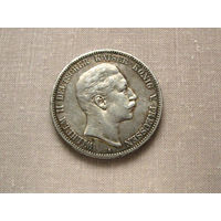 Германия (Пруссия) 5 марок 1903 A Вильгельм II Орел Серебро 900 27.777 g (по каталогу)