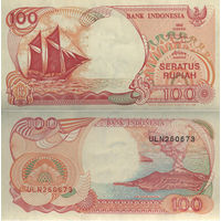 Индонезия 100 Рупий 1992 UNC П2-5