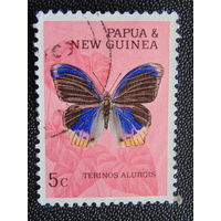 Папуа Новая-Гвинея 1966 г. Бабочки.