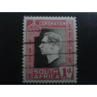Южная Африка 1937 Коронация Георга 6, английский язык