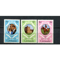 Гренада - 1981 - Свадьба принца Чарльза и Дианы Спенсер - [Mi. 1097A-1099A] - полная серия - 3 марки. MNH.  (LOT EG47)-T10P13