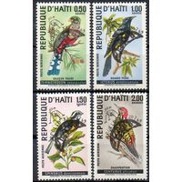 Гаити. Птицы и надпечатка "аполло XI" полная серия, 1969г.  см. условие.