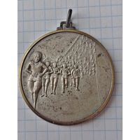 Бельгийская старинная спортивная медаль LYCEE DE WAHA