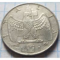 Италия 1 лира, 1942       ( 3-5-4 )