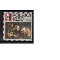 Польша-1981,(Мих.2736)  **  , Личности, Музыка,Живопись(одиночка)