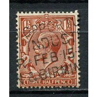 Великобритания - 1924/1928 - Король Георг V 1 1/2P - [Mi.156x] - 1 марка. Гашеная.  (LOT AP30)