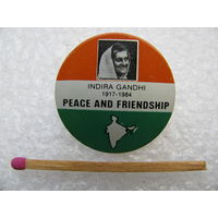 Знак Индии. Мир и дружба. Индира Ганди. 1917-1984