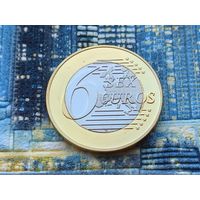 Монетовидный жетон 6 (Sex) Euros (евро). #35