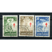 Финляндия - 1959 - Борьба с туберкулезом. Цветы - [Mi. 509-511] - полная серия - 3 марки. Гашеные.  (Лот 170AL)