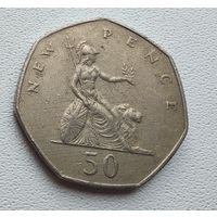 Великобритания 50 новых пенсов, 1977 7-3-11