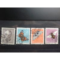 Швейцария, 1950, Бабочки, Михель 21,80 евро, гаш.