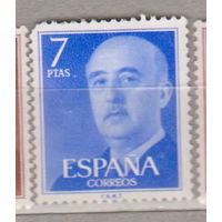 Испания 1974 год Генерал Франко  Известные люди Личности лот  13 ЧИСТАЯ