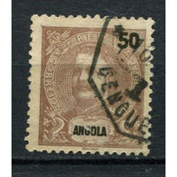 Португальские колонии - Ангола - 1903 - Король Карлуш I 50R - [Mi.81] - 1 марка. Гашеная.  (Лот 108AO)