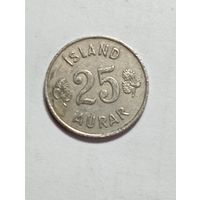 Исландия 25 эре 1954 года