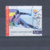 [565] Хорватия 2002. Спорт.Зимние Олимпийские игры. Одиночный выпуск.Гашеная марка.