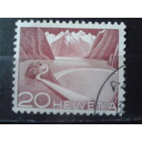 Швейцария 1949 Стандарт, природа и техника 20с