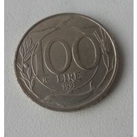 100 лир Италия 1993 г.в. (Большая голова, "L.CRETARA" около гурта)