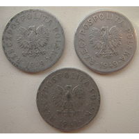 Польша 50 грош 1949 г. Алюминий. Цена за 1 шт.