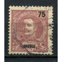 Португальские колонии - Ангола - 1903 - Король Карлуш I 75R - [Mi.83] - 1 марка. Гашеная.  (Лот 109AO)