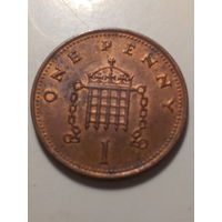 1 пенни Великобритания 2001