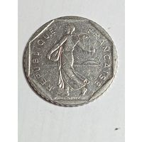 Франция 2 франка 1983 года .