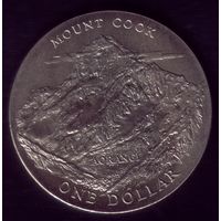 1 Доллар 1970 год Новая Зелландия Гора Кука