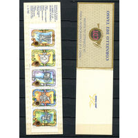 Италия - 1993 - Почта, почтовые дилижансы, гербы [Mi 2294-2298] - [Mi. ] - полная серия - 1 буклет. MNH.  (LOT D29)