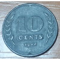 Нидерланды 10 центов, 1942 (11-2-5)
