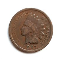 США. 1 цент 1897 г.
