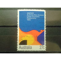 Австралия 1983 стилизованы кенгуру и киви