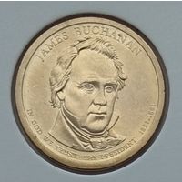 США 1 доллар 2010 г. 15-й Президент США Джеймс Бьюкенен. В холдере