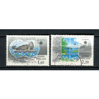 Финляндия - 1986 - Европа (C.E.P.T.) - Защита окружающей среды - [Mi. 985-986] - полная серия - 2 марки. Гашеные.  (Лот 155BE)