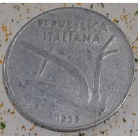 Италия 10 лир, 1953 (1-5-74)