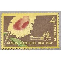 1961 год - 100-летие штата Канзас -  США