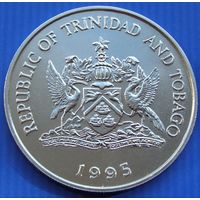 Тринидад и Тобаго. 1 доллар 1995 год  KM#61  "50 лет продовольственной программе - ФАО"  Тираж: 500.000