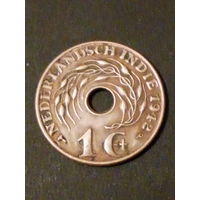 Нидерландская Индия 1 цент 1942г./Р/